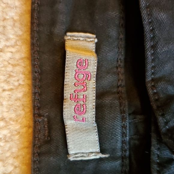 Refuge black destructed jeggings size 14 - Picture 6 of 13